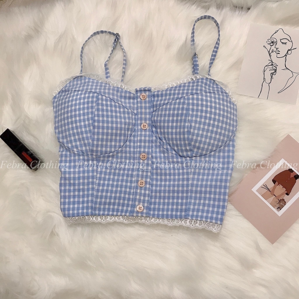 Blue croptop